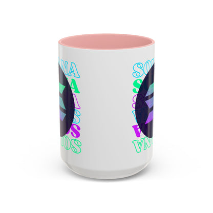 Solana, Solana, Solana (SOL) Accent Mug by cypherpunkgear.com