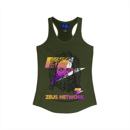 Zeus Network Women's Racerback Tank Top by cypherpunkgear.com