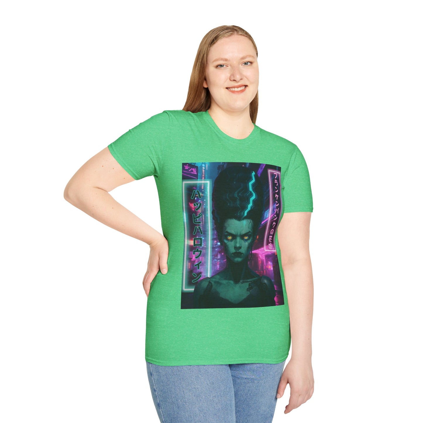 Bride of Frankenpunk Dark colors Unisex T-Shirt by CreepyCrafts.boo