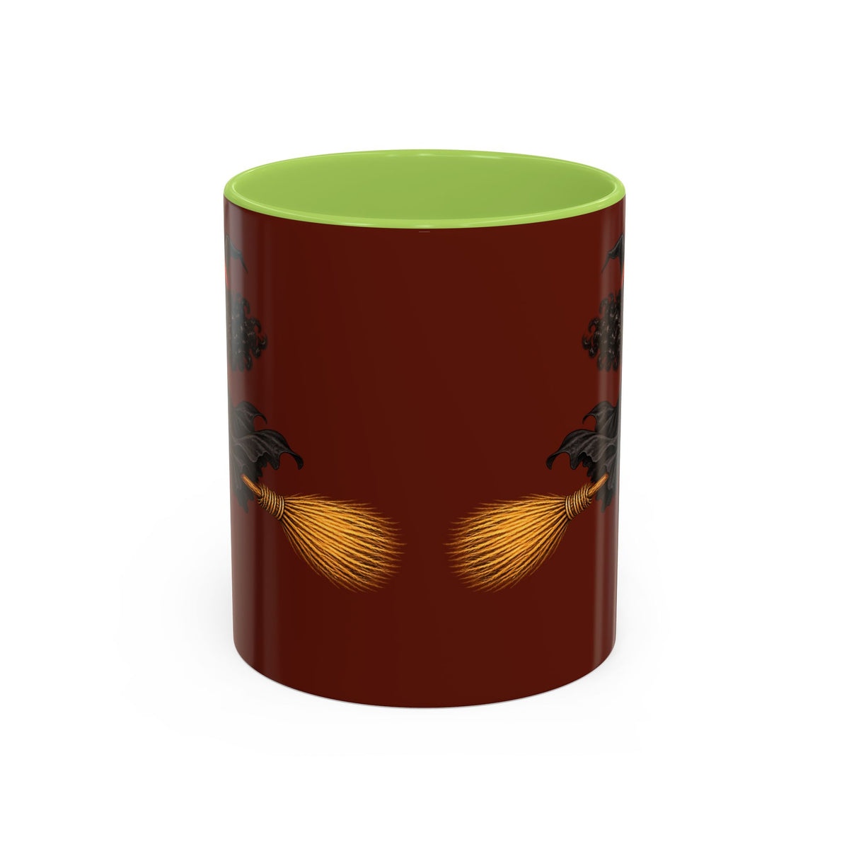 Velvet Vex Brown Accent Mug by CreepyCrafts.boo