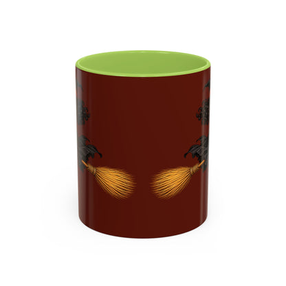 Velvet Vex Brown Accent Mug by CreepyCrafts.boo
