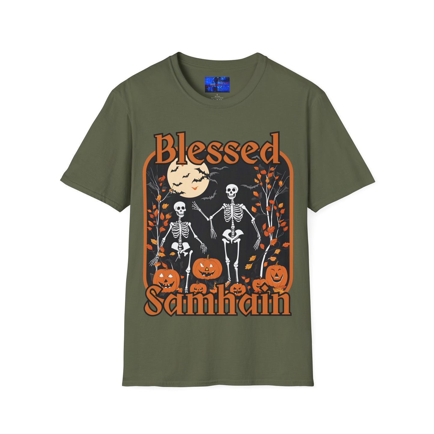 Spooktacular Skeletons of Samhain DKcolors Unisex T-Shirt by cypherpunkgear