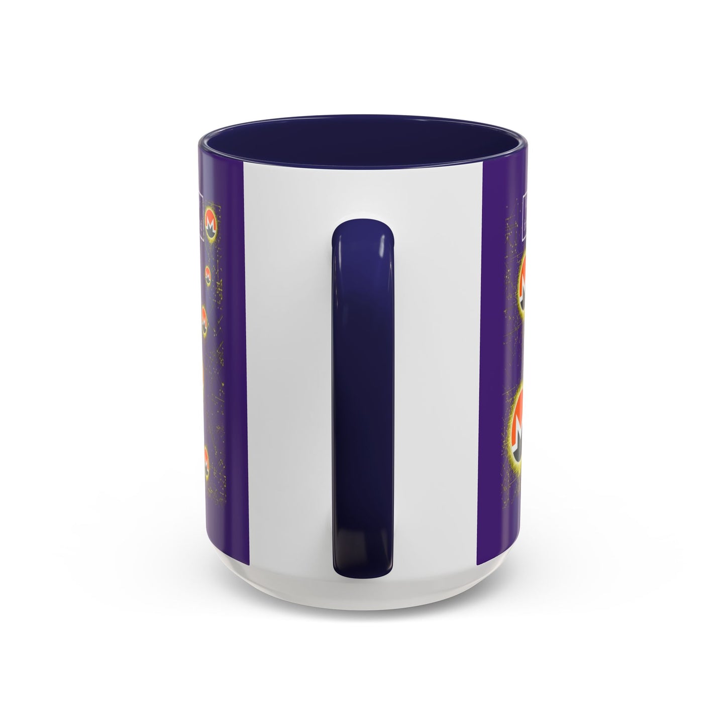 Monero (XMR) don't assume your freedoms are assured Purple Accent Mug by cypherpunkgear.com