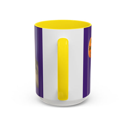 Is it Samhain yet? Skeleton's Pumpkin Purple Accent Mug by CreepyCrafts.boo