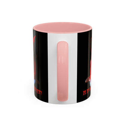 Is it Halloween yet? Black Accent Mug by CreepyCrafts.boo