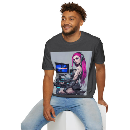 Netrunner Cyberpunk Unisex T-Shirt by cypherpunkgear