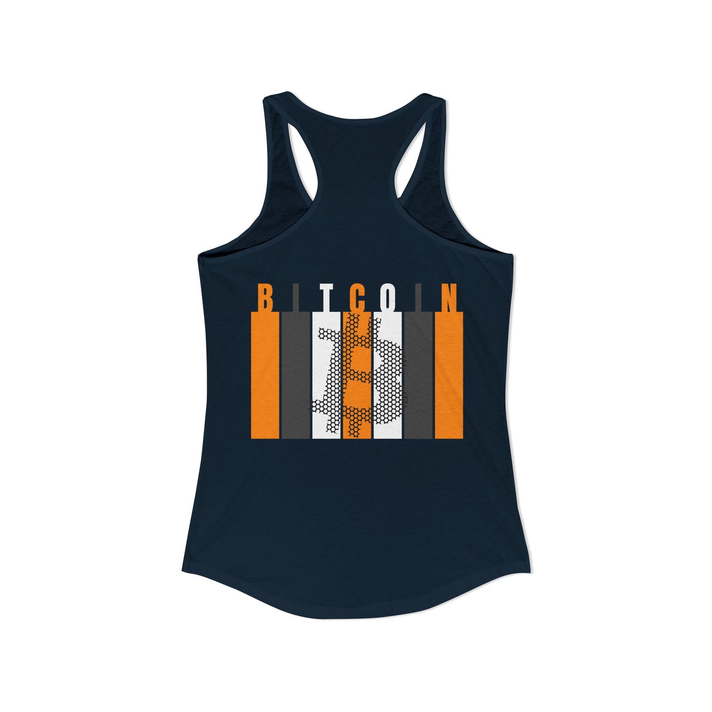 2-sided, Bitcoin (BTC) Decentralized Freedom Women's Racerback Tank Top by cypherpunkgear.com