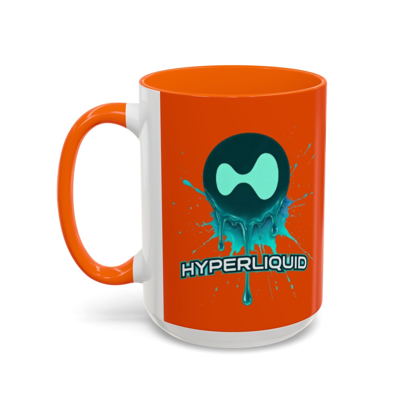 HYPE Drip Orange Accent Mug by cypherpunkgear.com