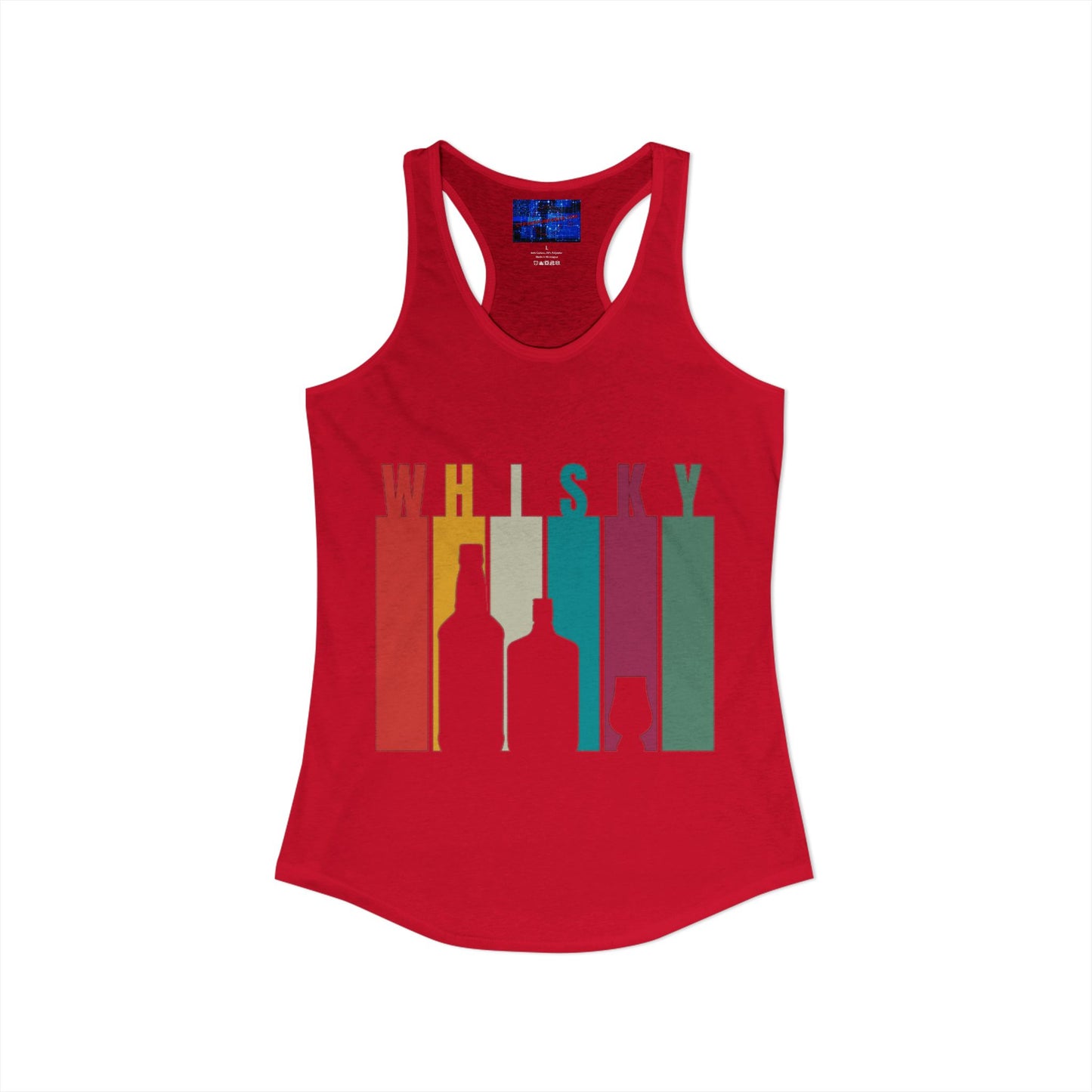 Whisky spelled without an 'e' Women's Racerback Tank Top by cypherpunkgear.com