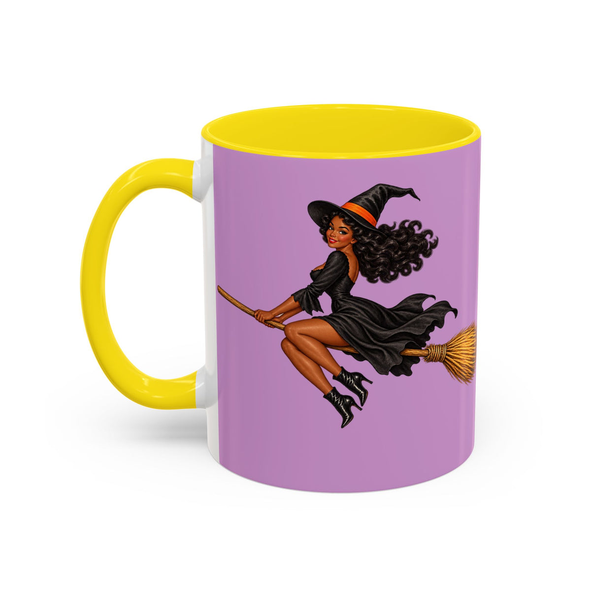 Velvet Vex Pink Accent Mug by CreepyCrafts.boo