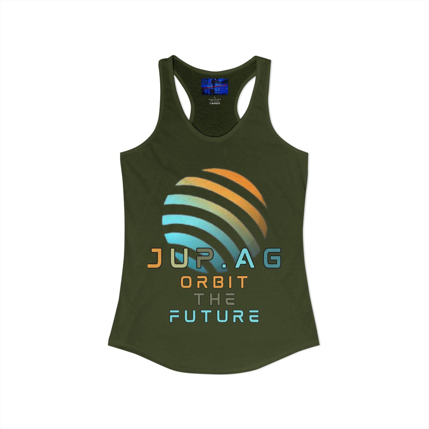 Jupiter (JUP) Orbit the Future Women's Racerback Tank Top by cypherpunkgear.com