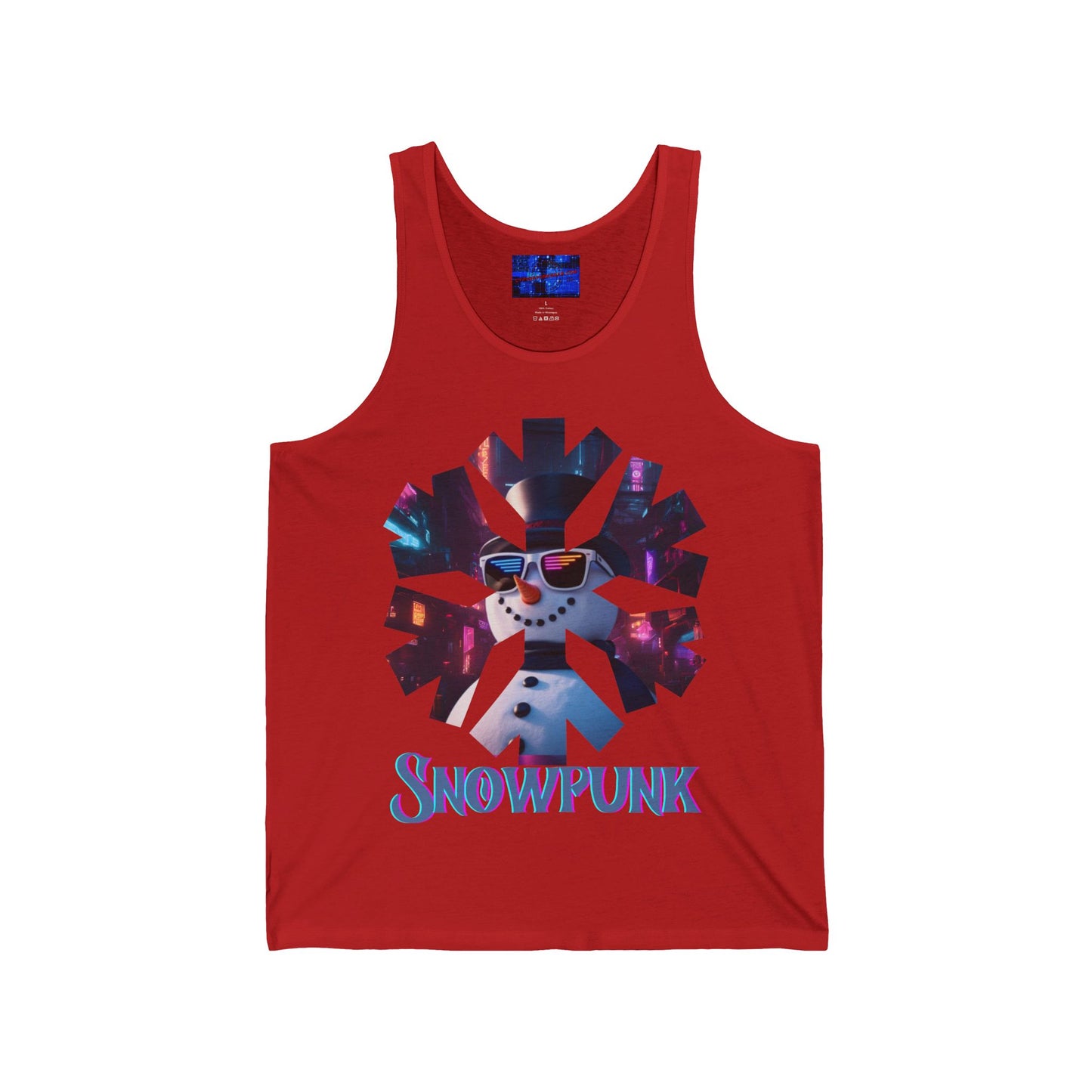 Snowpunk Unisex Jersey Tank Top by cypherpunkgear