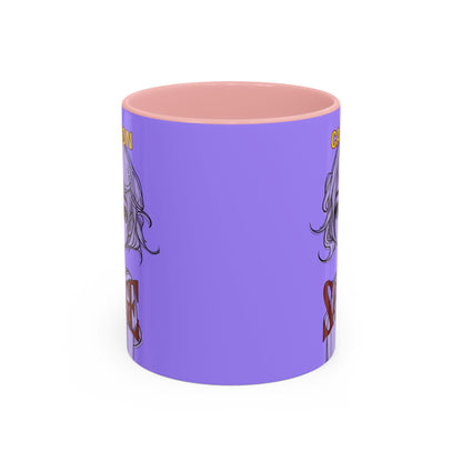 Caution, Savage Light Purple Accent Mug by cypherpunkgear.com