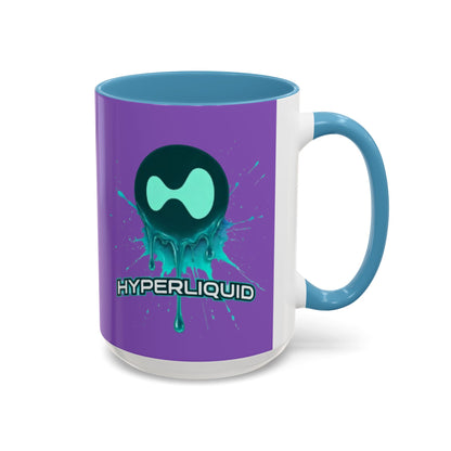 HYPE Drip Light Purple Accent Mug by cypherpunkgear.com