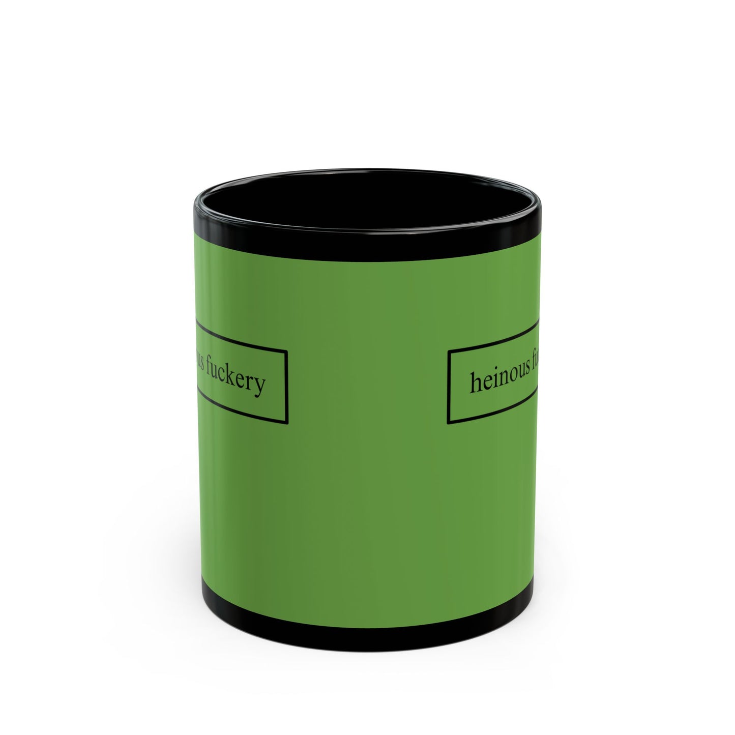 Heinous Fuckery Green Mug by cypherpunkgear.com