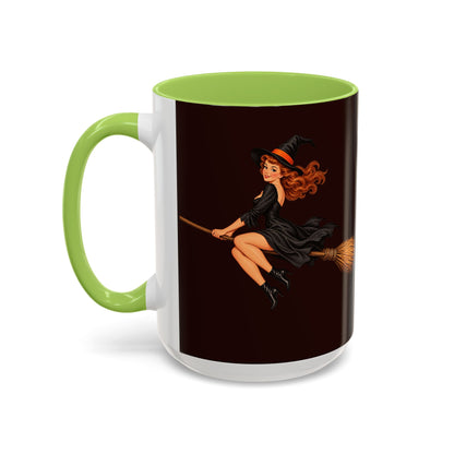 Hazel Hex Brown Accent Mug by CreepyCrafts.boo