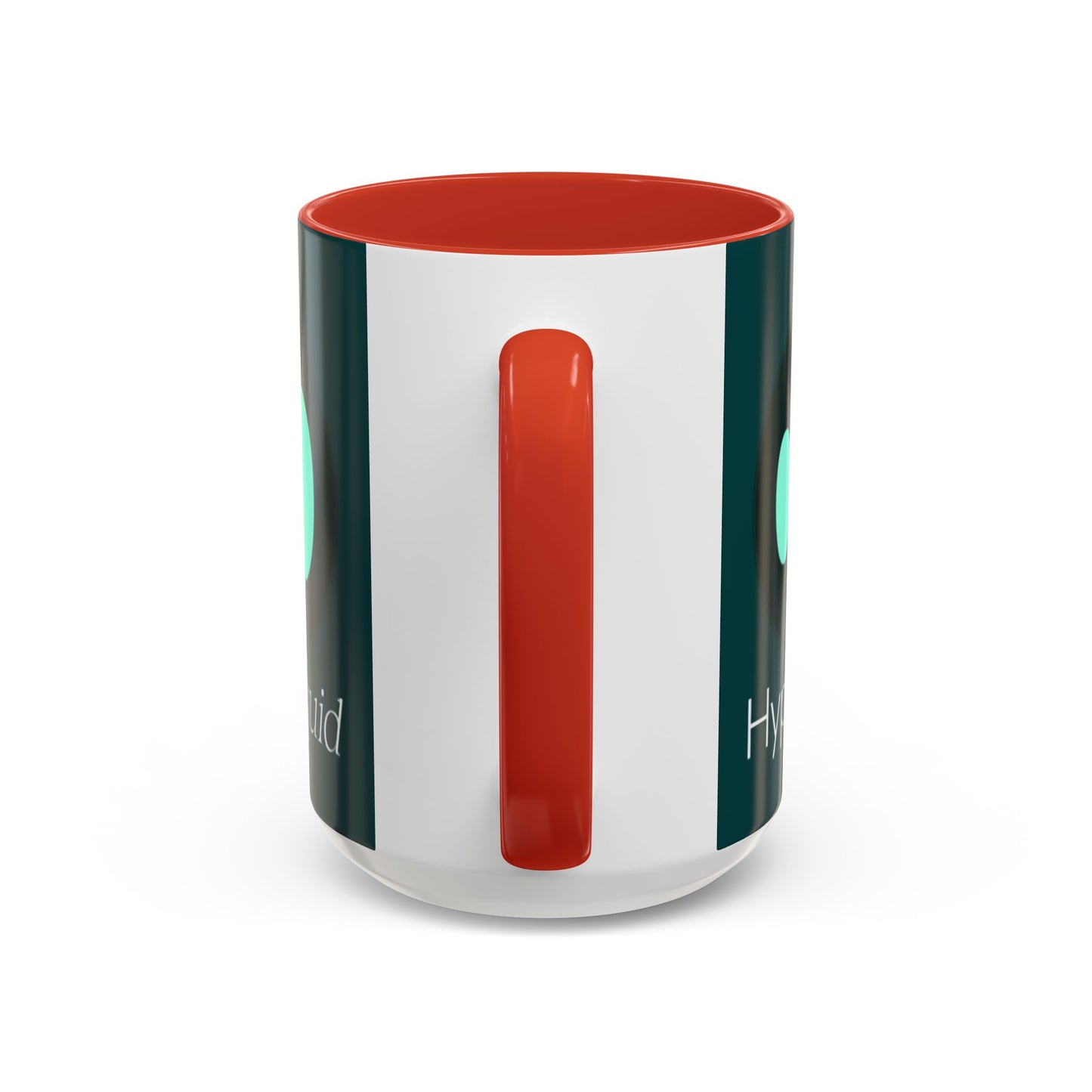 Hyperliquid White font Dark Hyperliquid Accent Mug by cypherpunkgear.com