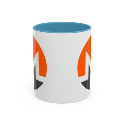 Monero (XMR) White Accent Mug by cypherpunkgear.com