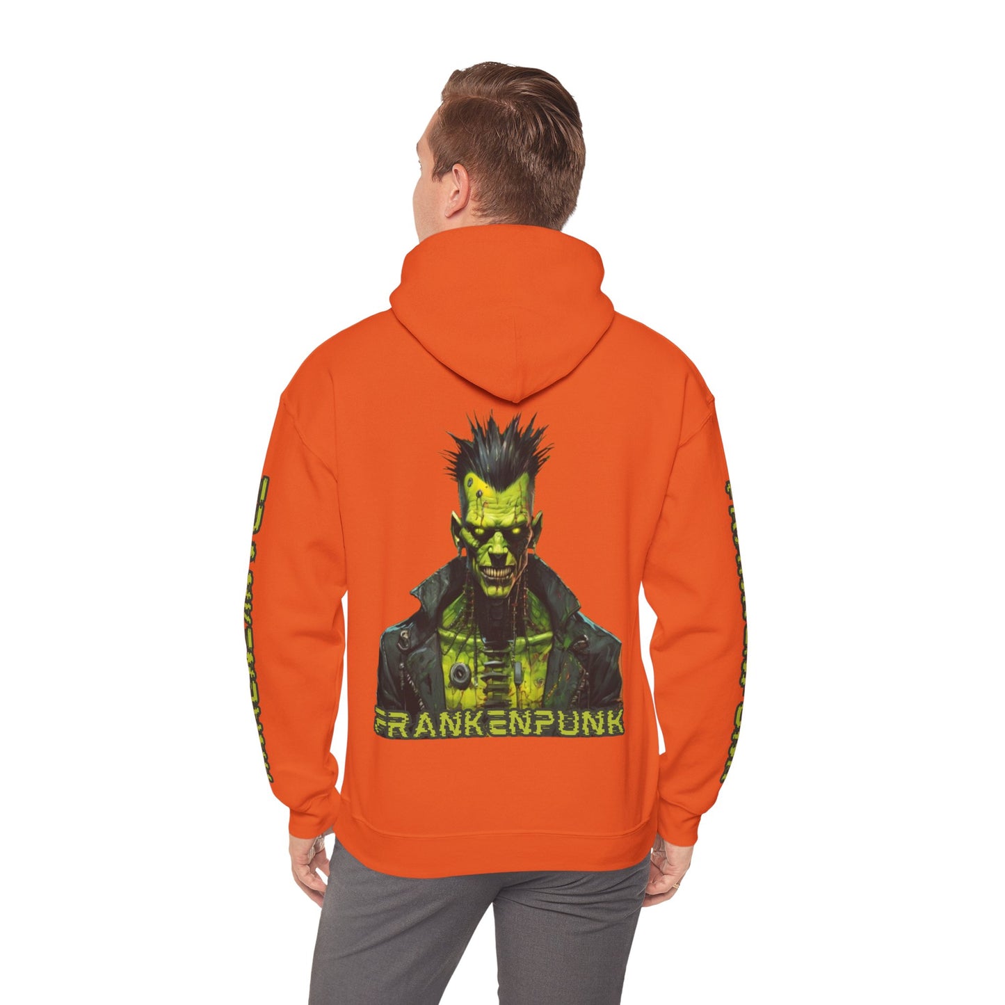 Frankenpunk Hoodie Unisex Hooded Sweatshirt by CreepyCrafts.boo