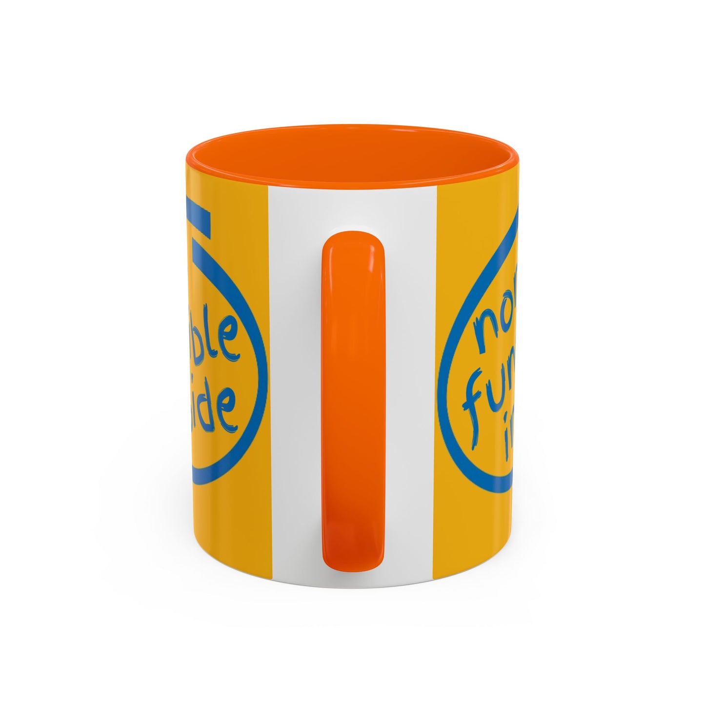 Non-Fungible Inside Yellow Accent Mug by cypherpunkgear.com