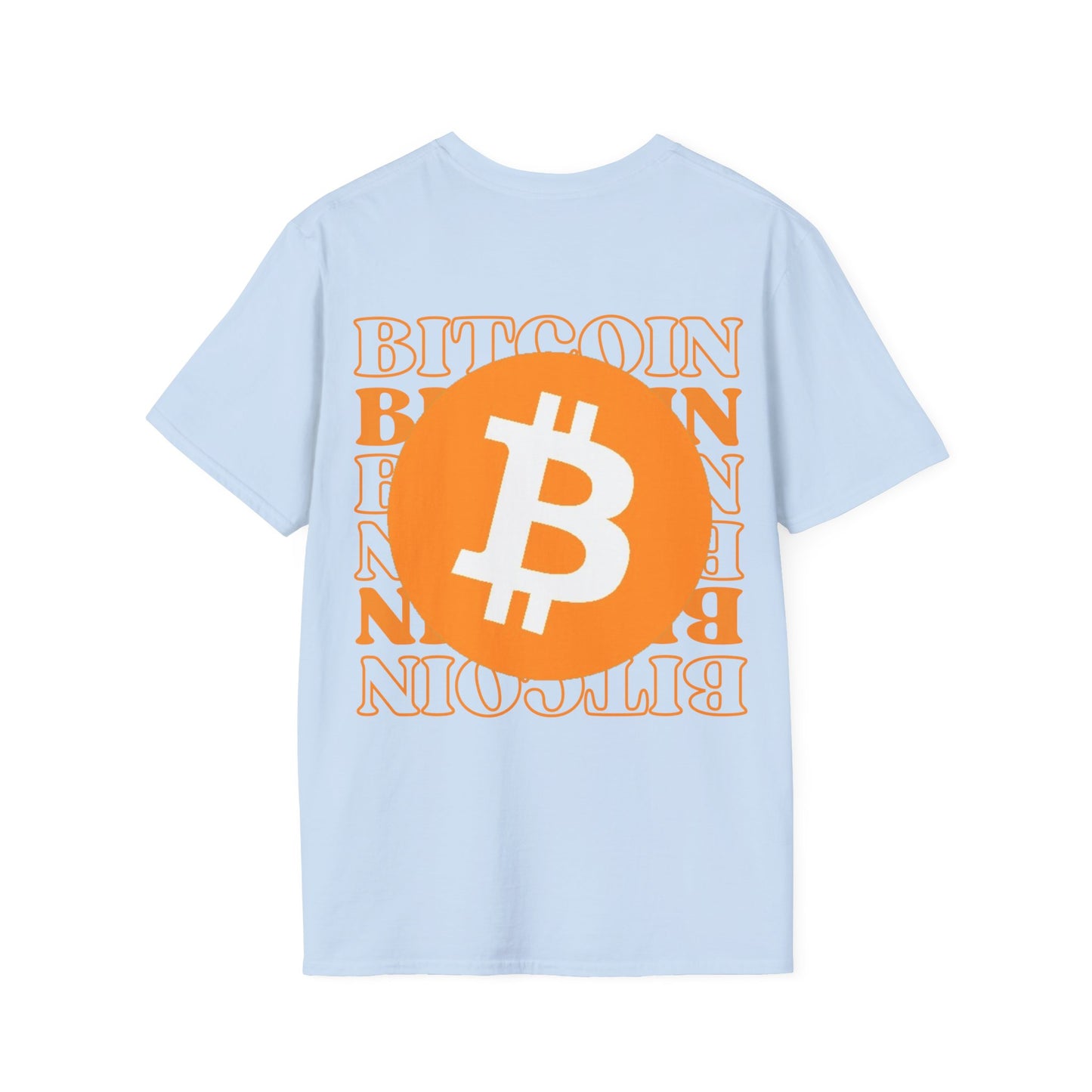 2-sided Bitcoin (BTC) Decentralized Freedom LTcolors Unisex T-Shirt by cypherpunkgear