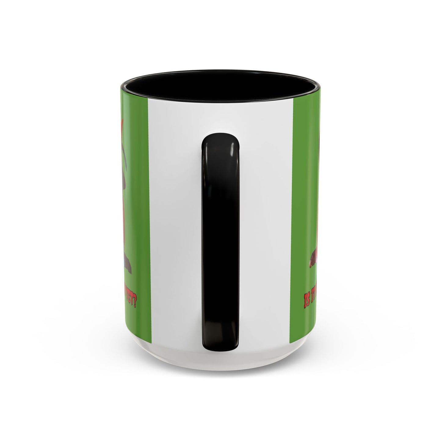 Is it Halloween yet? Green Accent Mug by CreepyCrafts.boo