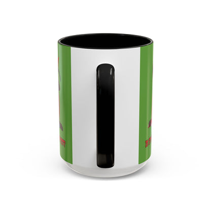 Is it Halloween yet? Green Accent Mug by CreepyCrafts.boo