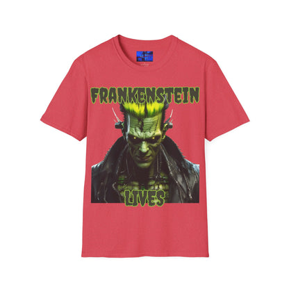 Frankenstein Lives LTcolors Unisex T-Shirt by cypherpunkgear