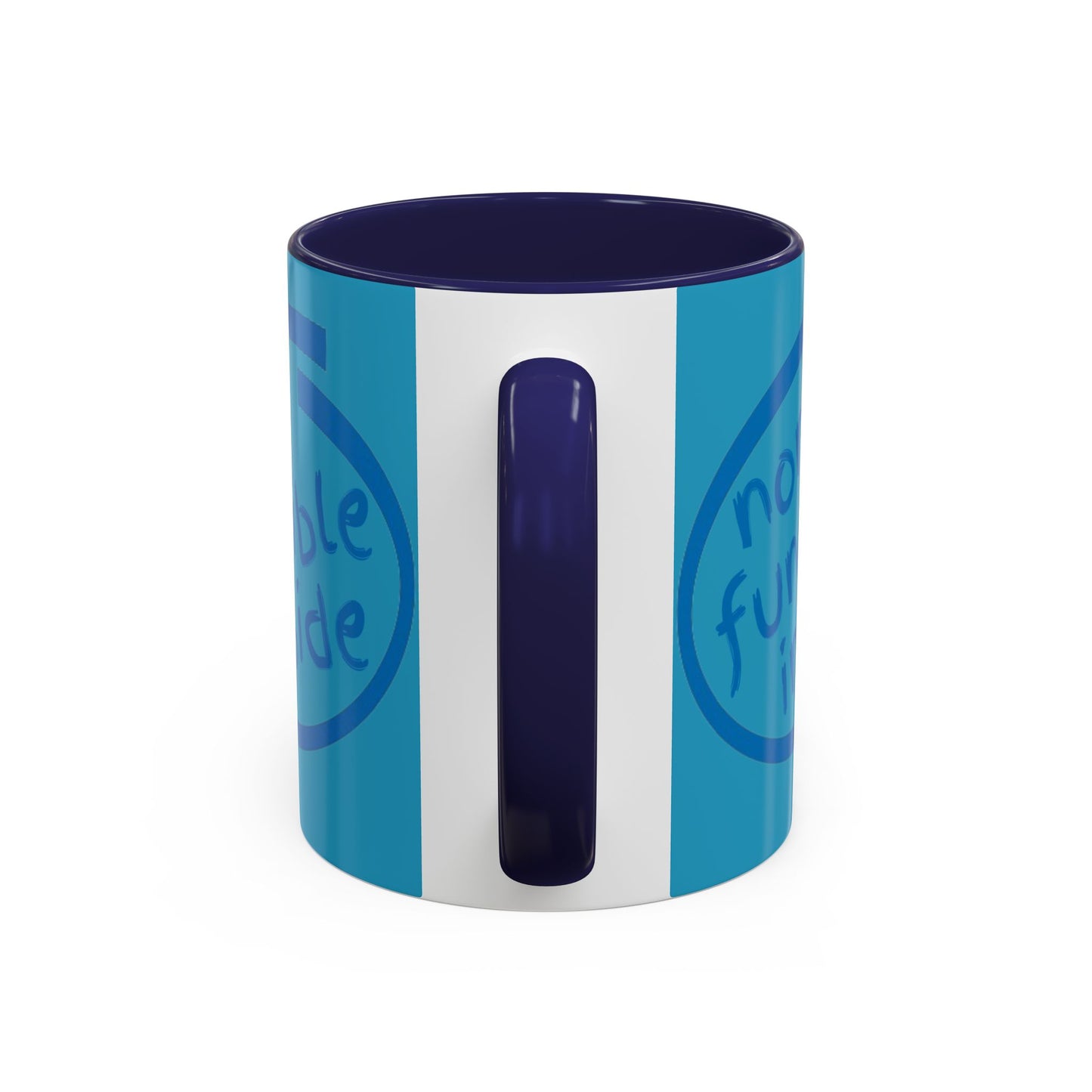 Non-Fungible Inside Turquoise Accent Mug by cypherpunkgear.com
