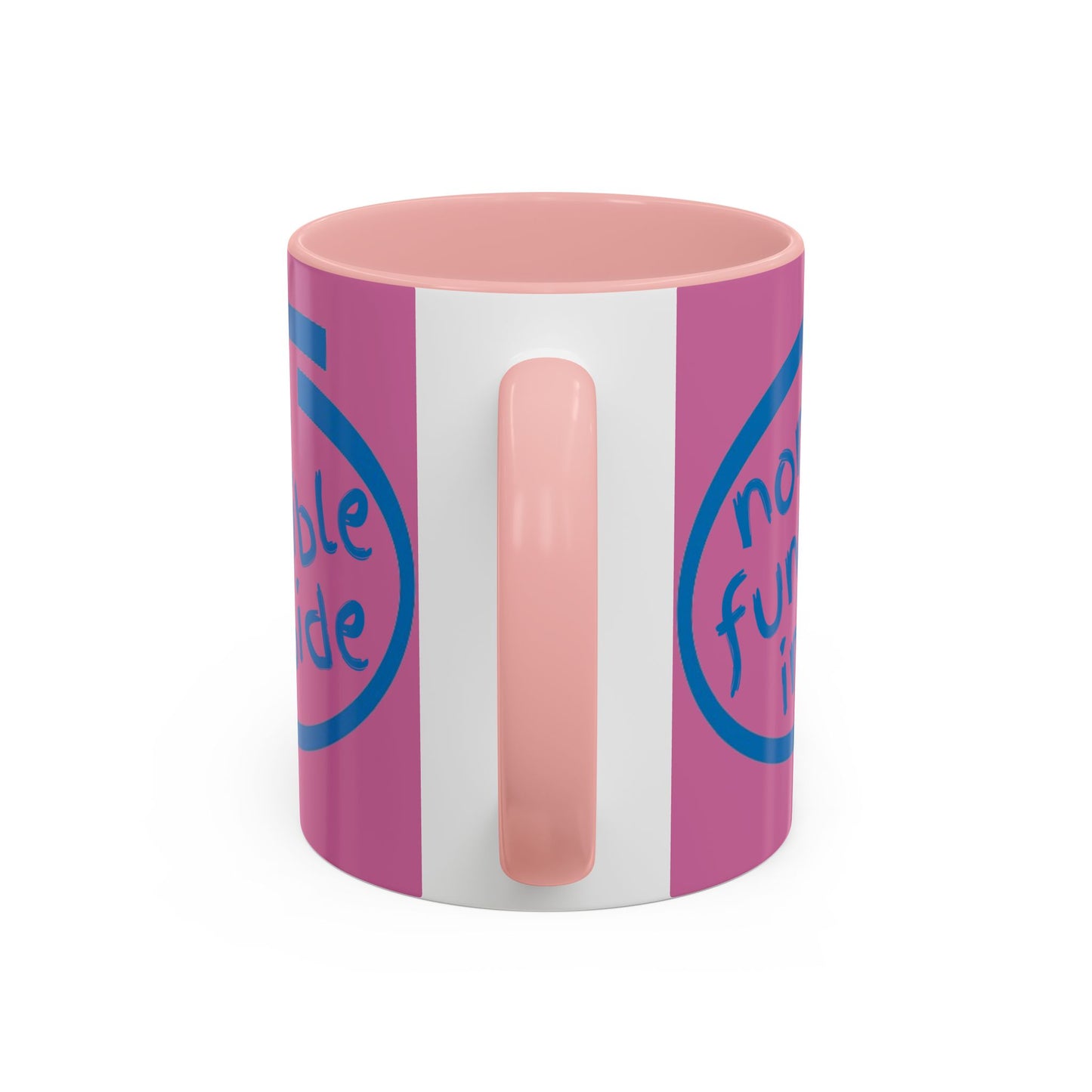 Non-Fungible Inside Pink Accent Mug by cypherpunkgear.com