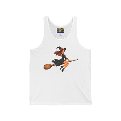 Hazel Hex Unisex Jersey Tank Top by CreepyCrafts.boo