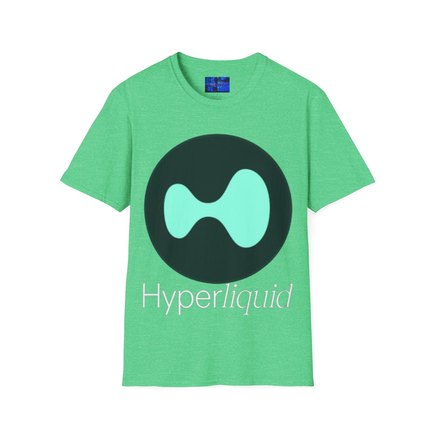 Hyperliquid White font Unisex T-Shirt by cypherpunkgear.com