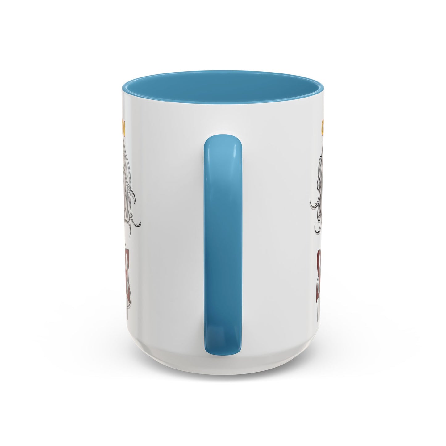 Caution, Savage White Accent Mug by cypherpunkgear.com