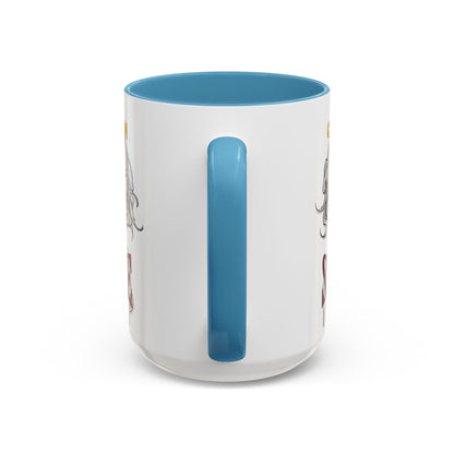 Caution, Savage White Accent Mug by cypherpunkgear.com