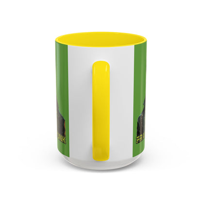 Frankenpunk Green Accent Mug by CreepyCrafts.boo