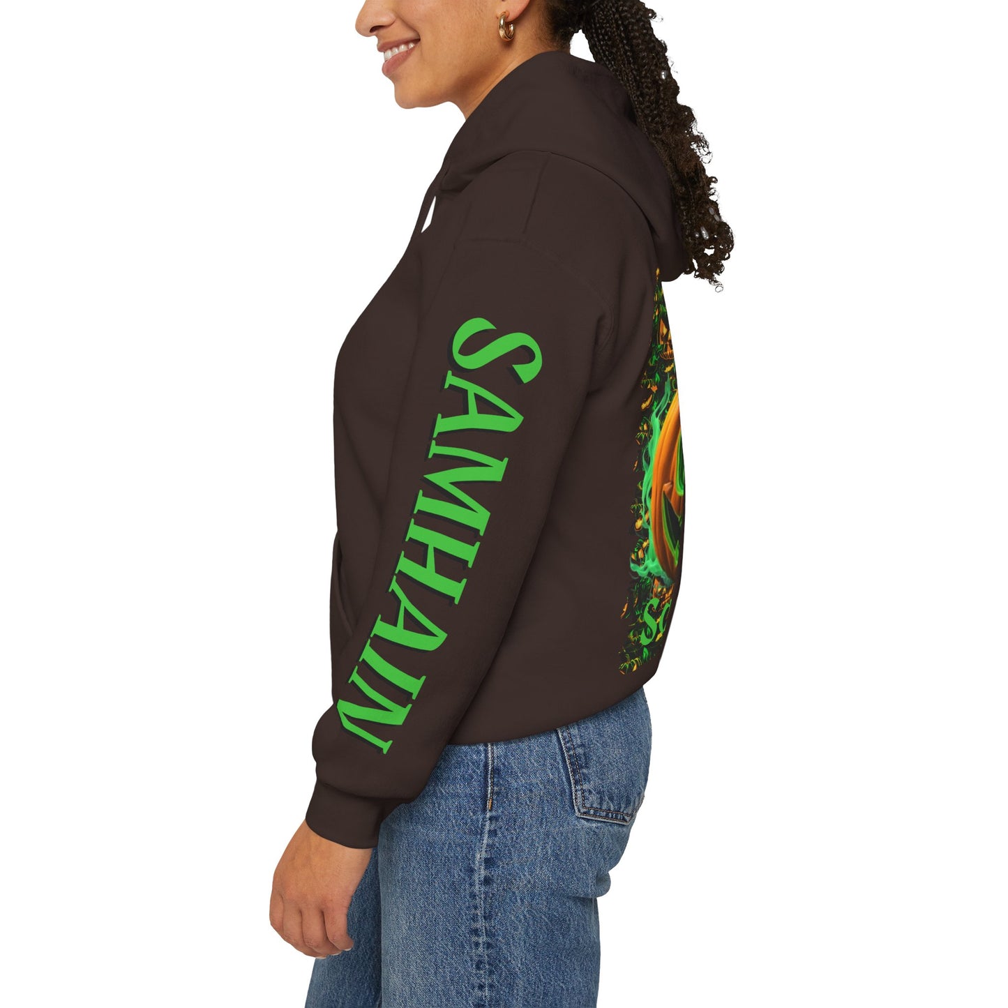 Blessed Samhain Green Jack Hoodie Unisex Hooded Sweatshirt by CreepyCrafts.boo