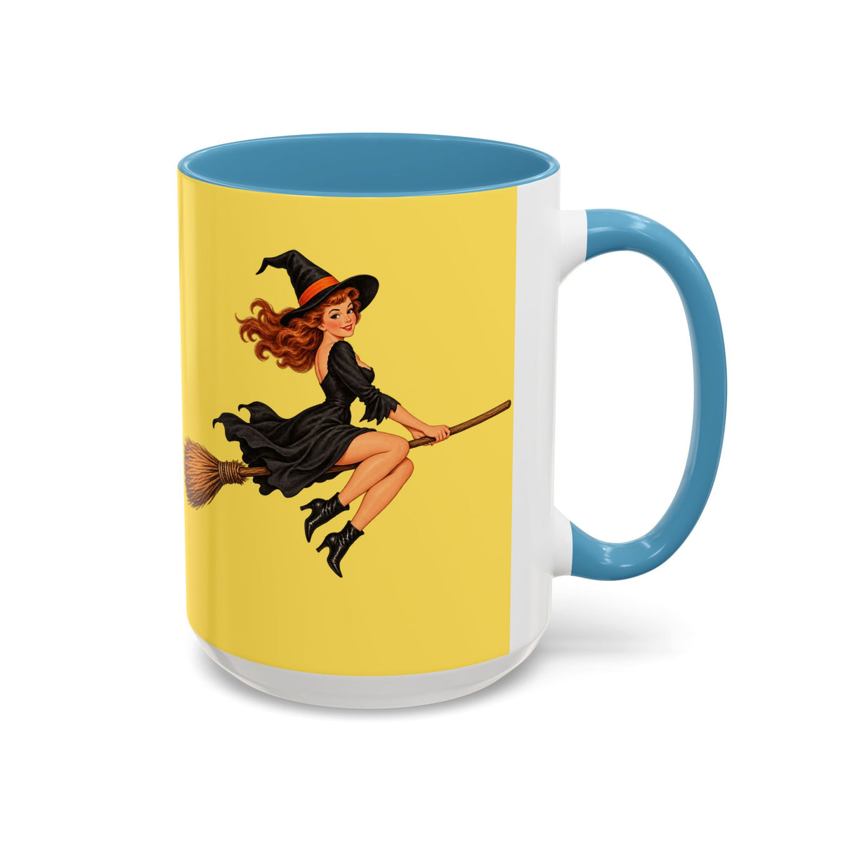 Hazel Hex Yellow Accent Mug by CreepyCrafts.boo
