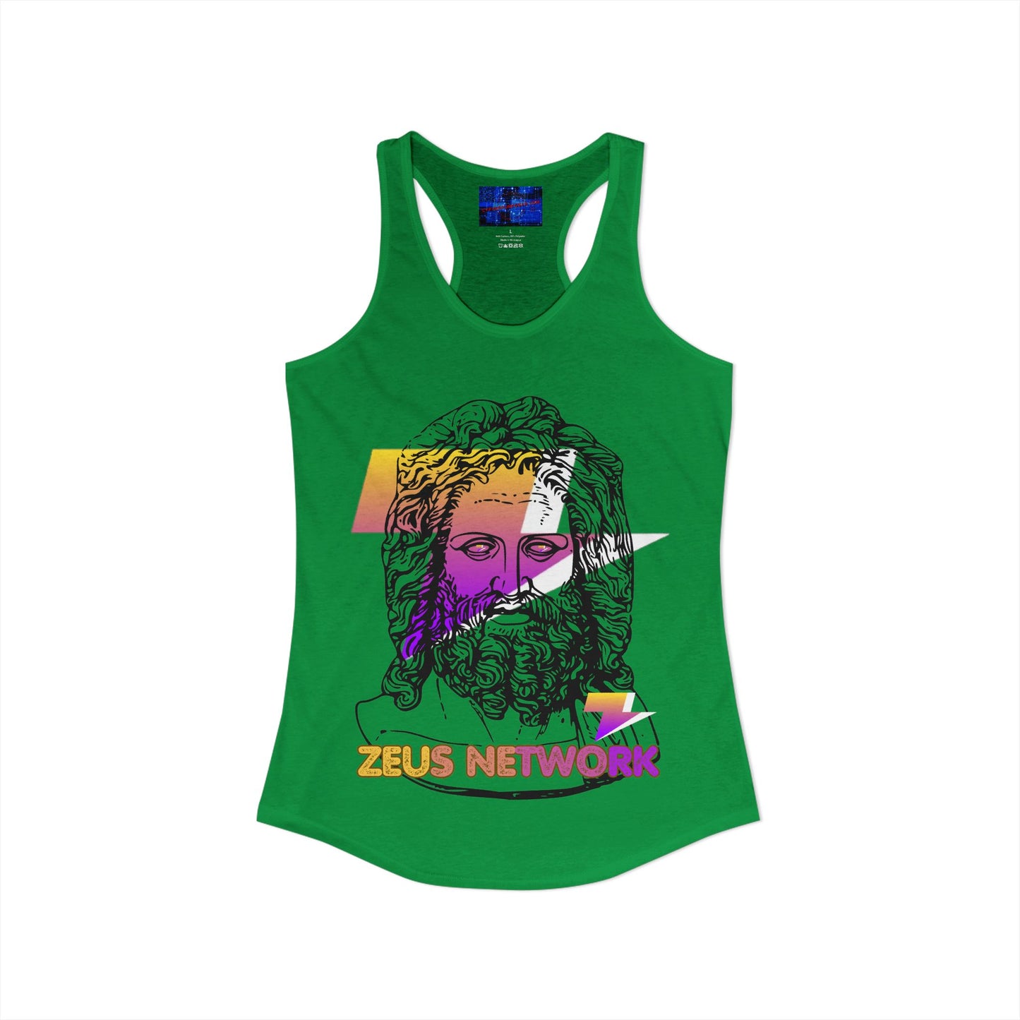 Zeus Network Women's Racerback Tank Top by cypherpunkgear.com