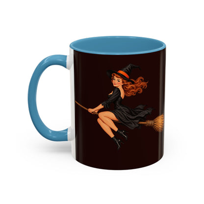 Hazel Hex Brown Accent Mug by CreepyCrafts.boo
