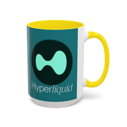 Hyperliquid White font Hyperliquid Accent Mug by cypherpunkgear.com