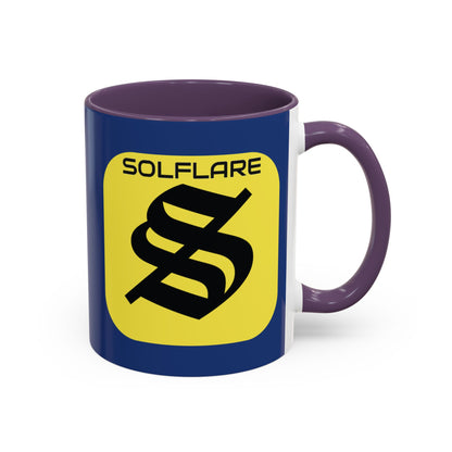 SolflareLogo Blue Accent Mug by cypherpunkgear.com