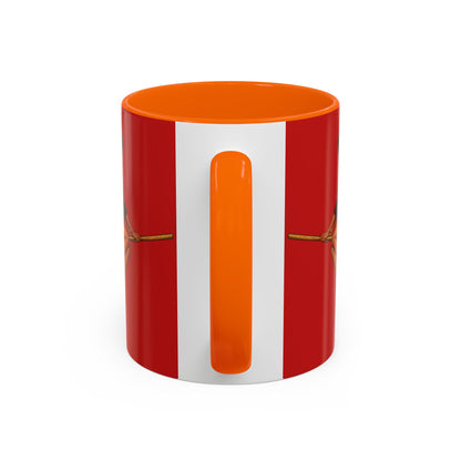 Velvet Vex Red Accent Mug by CreepyCrafts.boo