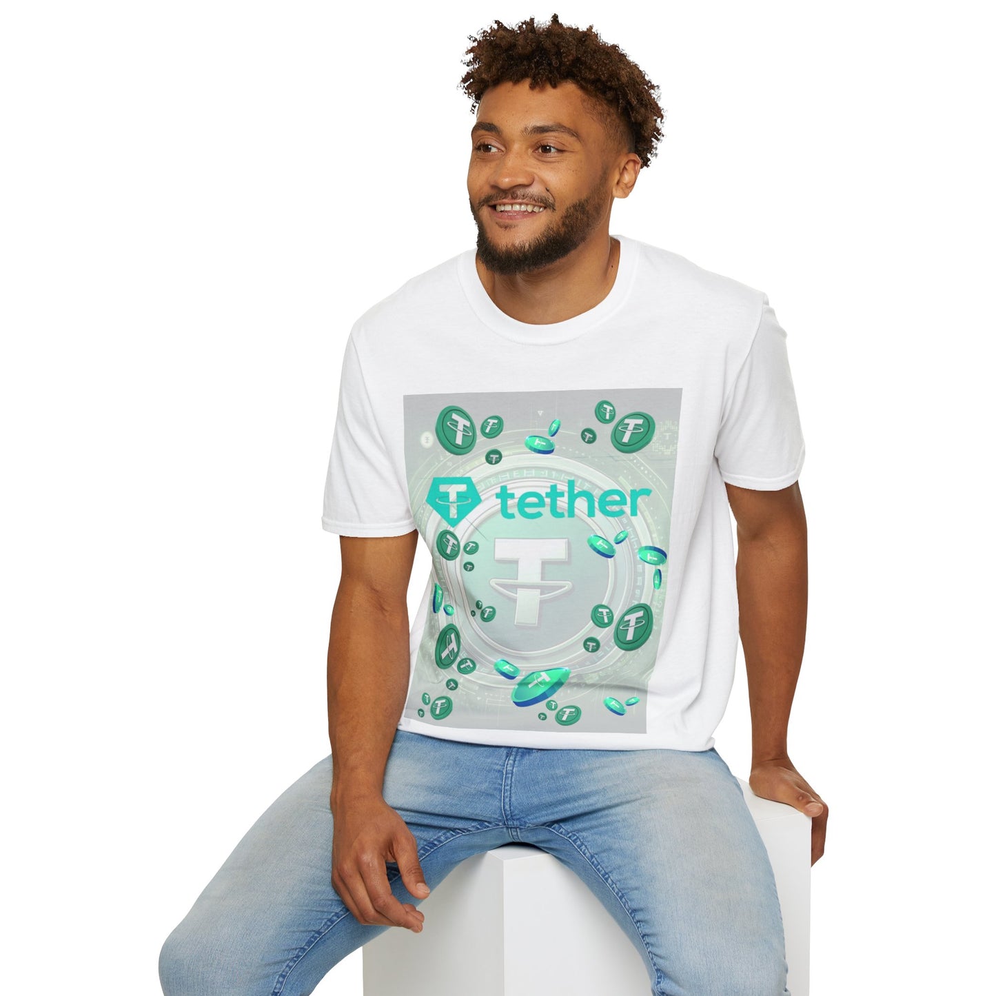 Tether Light colors Unisex T-Shirt by cypherpunkgear.com