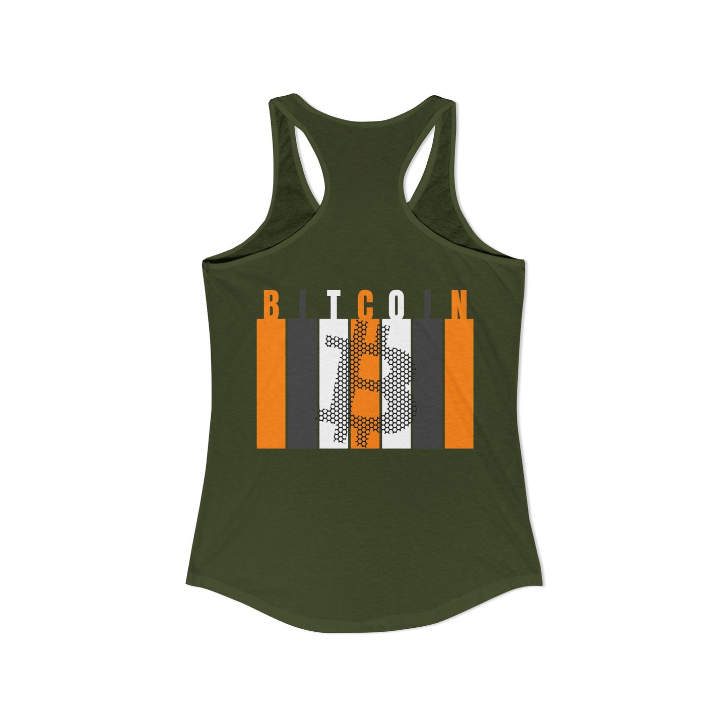 2-sided, Bitcoin (BTC) Decentralized Freedom Women's Racerback Tank Top by cypherpunkgear.com