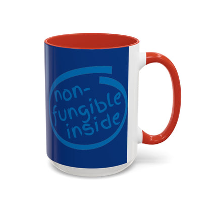 Non-Fungible Inside Dark Blue Accent Mug by cypherpunkgear.com