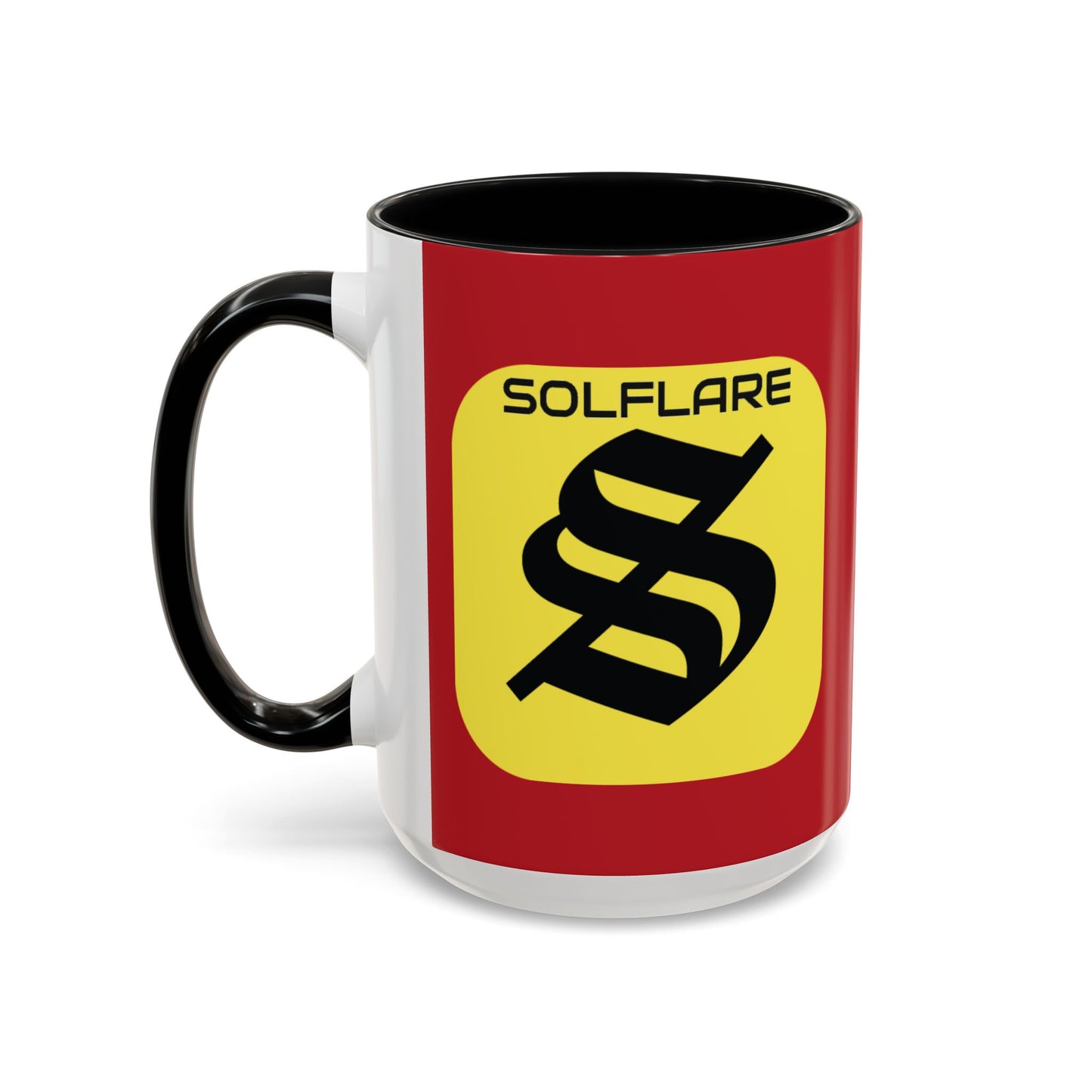 SolflareLogo Red Accent Mug by cypherpunkgear.com