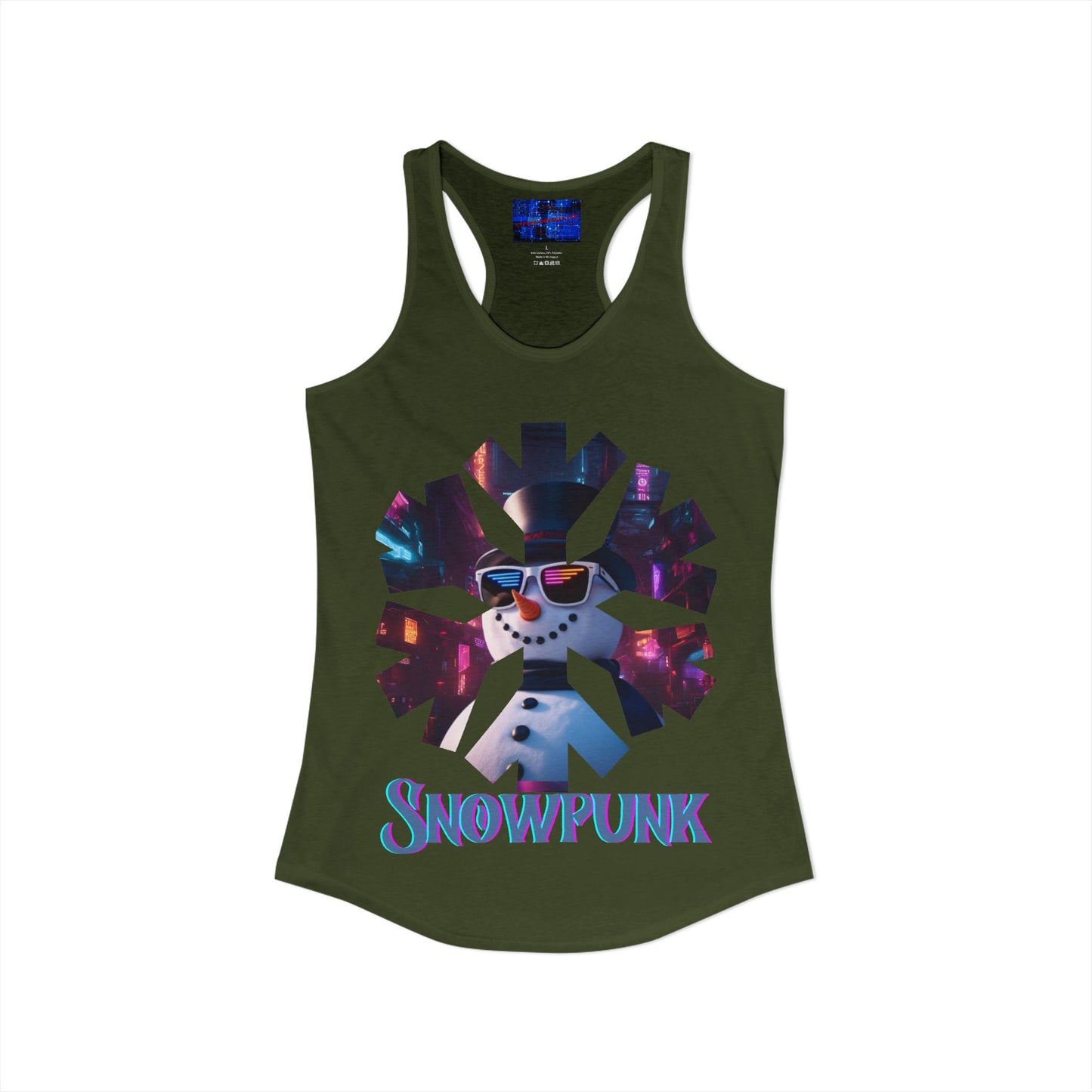 Snowpunk Women's Racerback Tank Top by cypherpunkgear.com