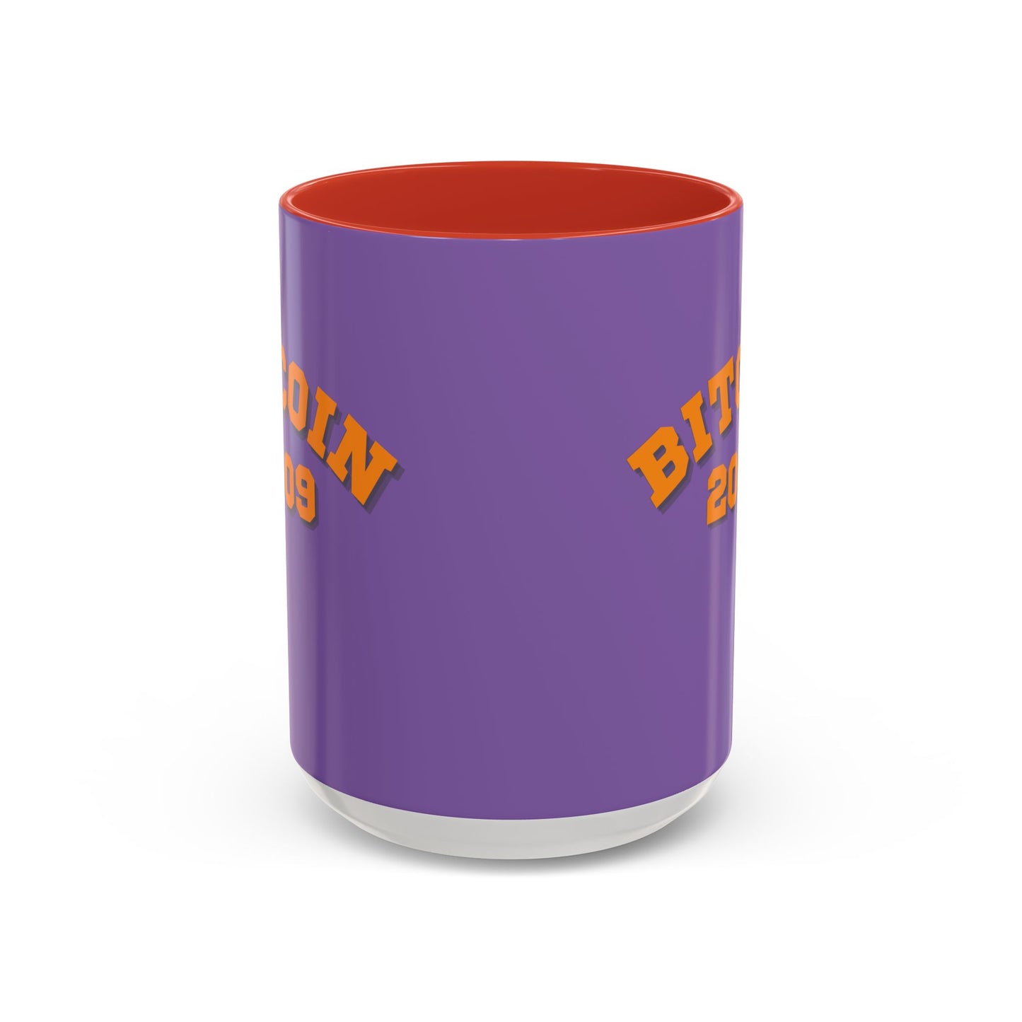 Bitcoin 2009 Light Purple Accent Mug by cypherpunkgear.com
