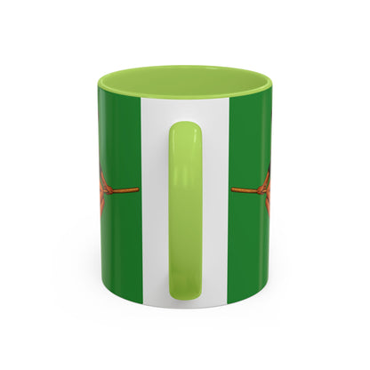 Velvet Vex Green Accent Mug by CreepyCrafts.boo