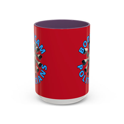Bodycam the Politicians Cameras Red Accent Mug by cypherpunkgear.com